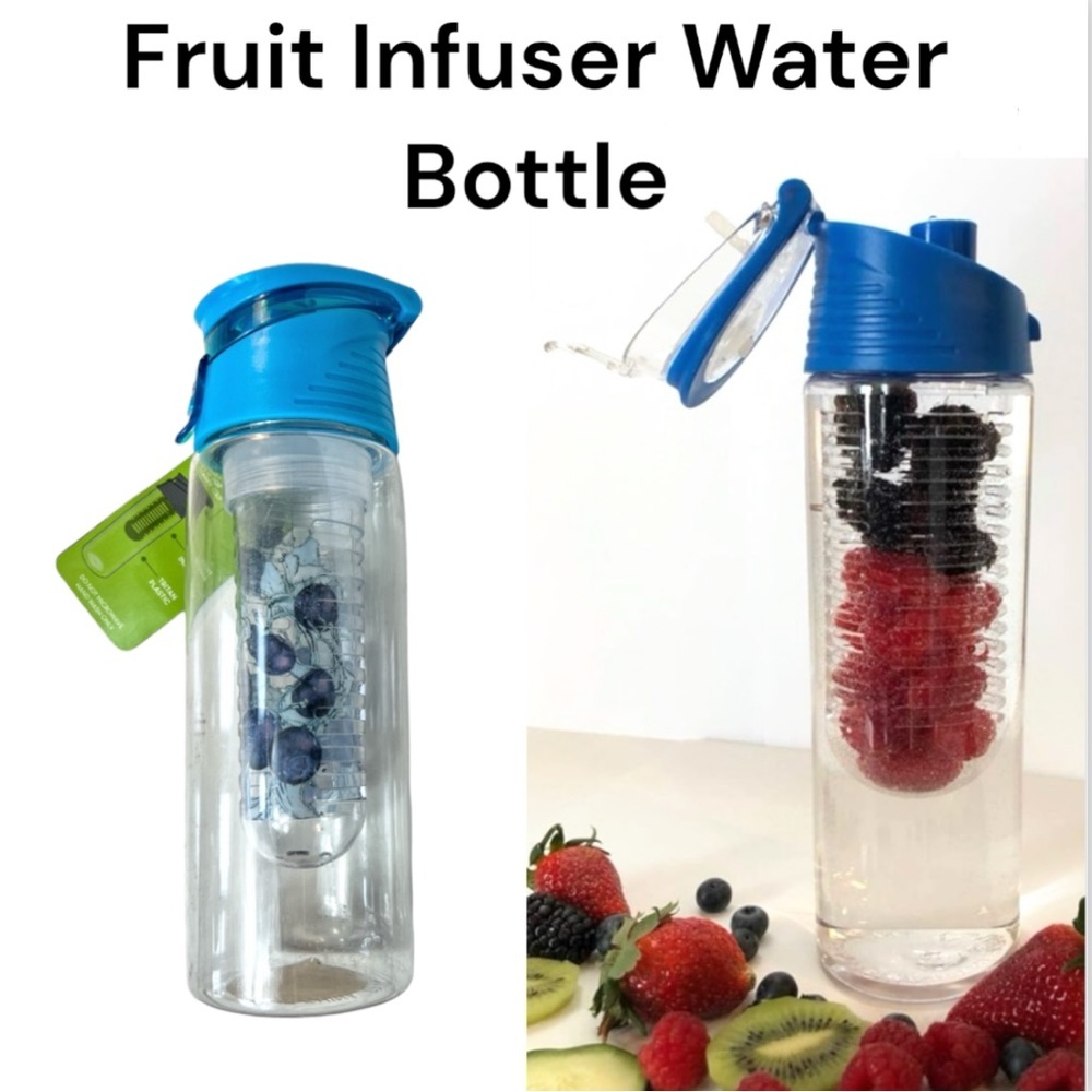 NWT Tritan Fruit Infuser Water Bottle BPA Free Plastic 24 OZ
